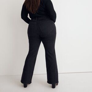 MADEWELL Plus Skinny Flare Jeans in Bellhaven Wash: Slit-Hem Edition Size: 18W